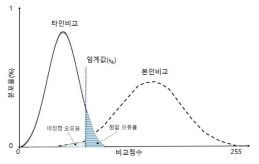 비정합 오류율과 정합 오류율