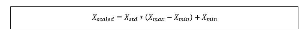 최대-최소 정규화 식2