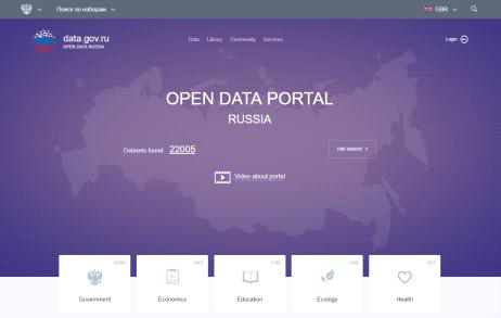 러시아의 Open Data 사이트