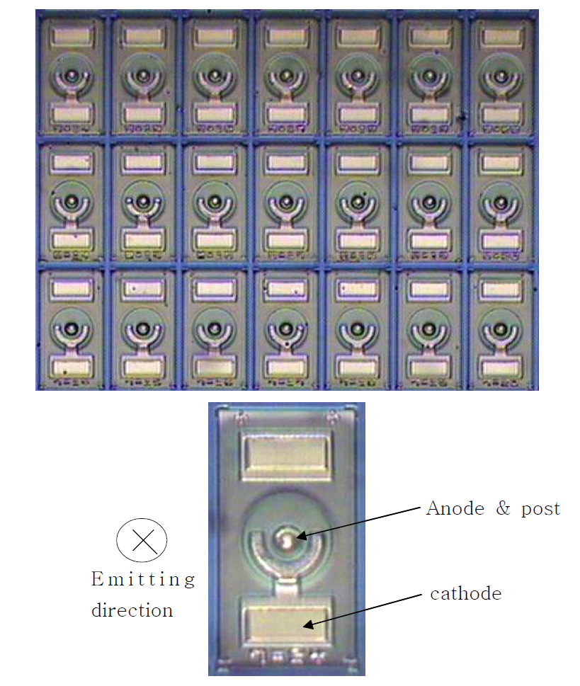 CWDM VCSEL chip 사진