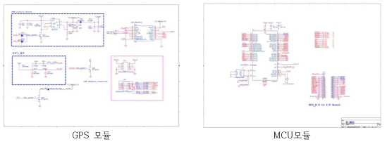 GPS & MCU 모듈 회로도