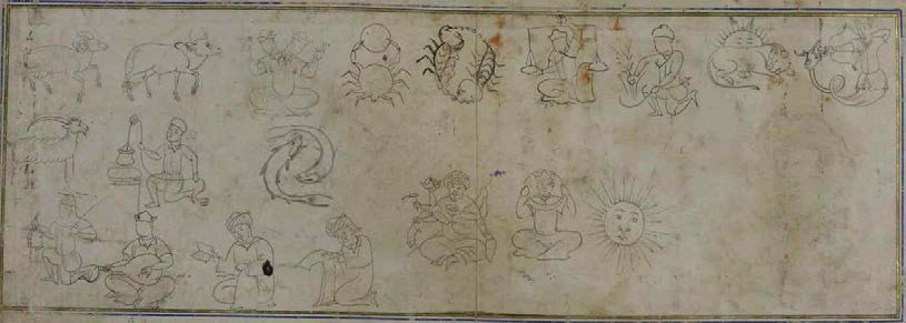 황도대와 7행성, Baysungur Albümü, 1410-13 c., TSMK, H.2152, y.21b