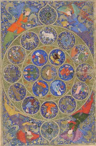 황도대와 7행성, Yakup Bey Albümü, 1410-13 c., TSMK, H.2153, y.160a, 164a