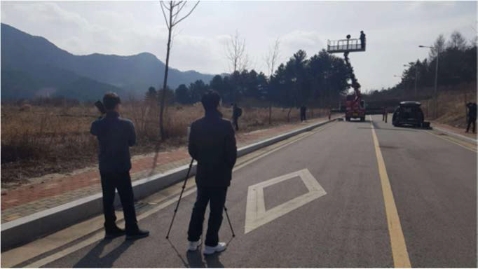 A부지에서 가상소음 측정