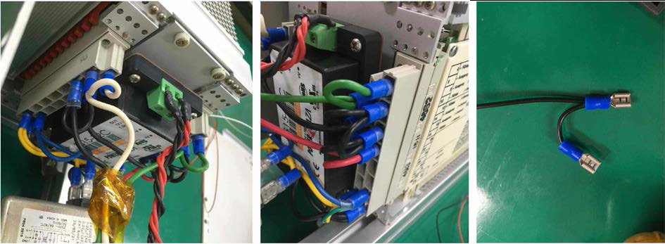 변경 전 DC 파워 서플라이 내부 배선