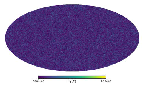 HIR4 neutral hydrogen map for frequency 790-800 MHz generated from the full sky Horizon Run 4 halo catalogue (Asorey, Parkinson, Shi, Song et al.)