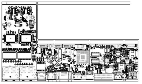 NVR 4ch 메인보드 PCB 설계도