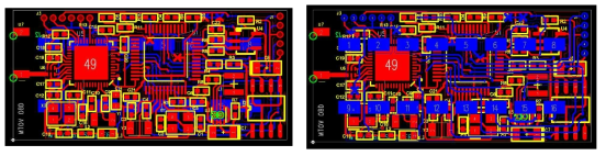 OBD 스캐너 PCB 회로 설계 Top and Bottom