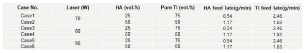 HA+CpTi porous coating process conditions #1