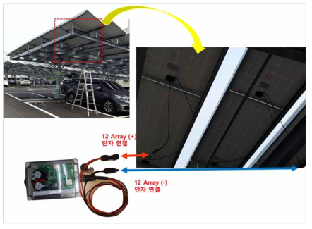 태양광패널과 센서노드 연결도