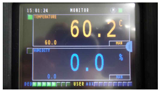 계측기 측정 값 (60.2 ℃)