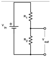 voltage divider 회로도