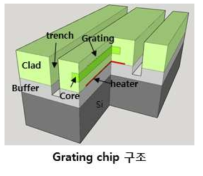 폴리머 Grating 칩 제작 구조