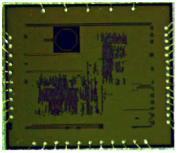 가변국부발진기를 위한 RH PLL 칩 사진 (ELT +TMR)