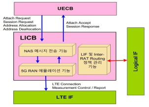 UE LICB(Logical Interface Control Block) 블록구조