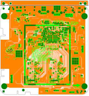 PCB Bottom 면 Artwork