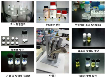 알약 형태의 Tablet 제작
