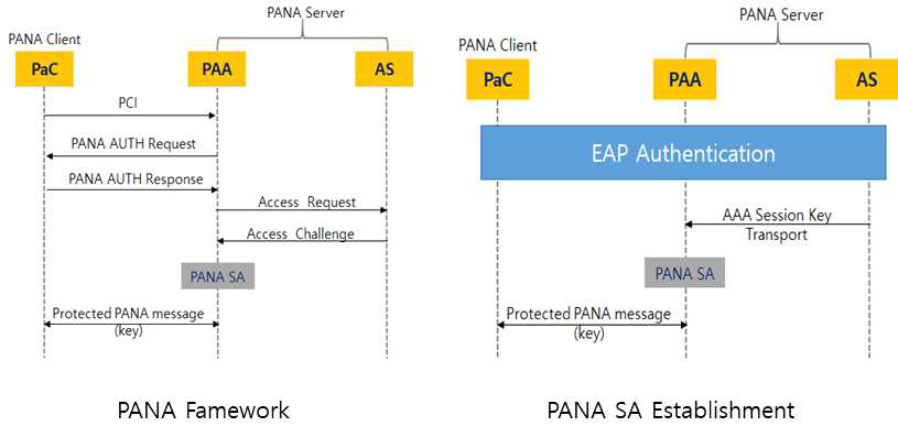 PANA Framework 및 PANA SA establishment