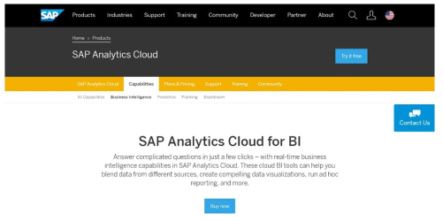 SAP Analytics Cloud for BI