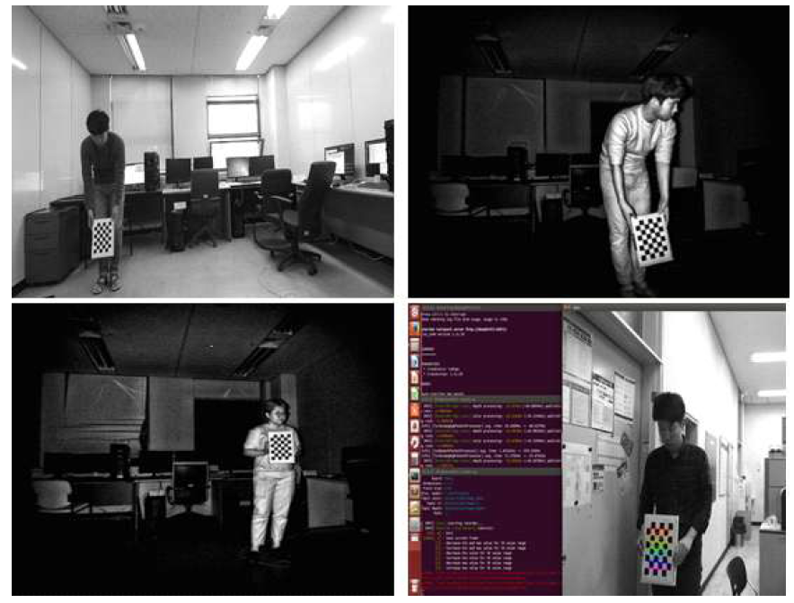 개발된 소프트웨어를 활용한 Kinect v2 컬러 깊이 영상 정합 과정