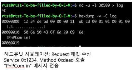 request 패킷 전송 확인