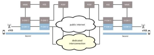 Logical architecture for mobile core interoperability