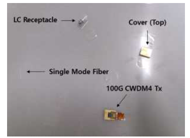 100G CWDM4 송신 엔진(내부)