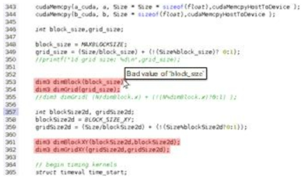 Thread 및 block size 관련