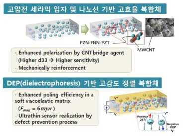 고압전성 나노 복합체 기반 멀티감각 감지 소재 개발