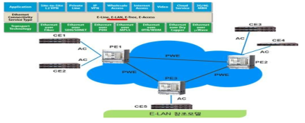 E-LAN 서비스 구성 모델