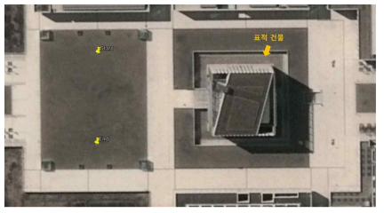 표적 건물의 광학 영상