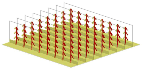 8 x 8 phased array 안테나