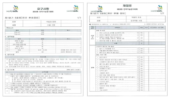 예시자료: 엔진 분해 정비의 요구사항