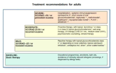 피부상태-2. Treatment recommendations for adults (출처: European guidelines treatment of atopic eczema)