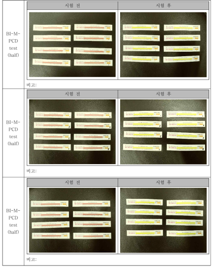 BI-M-PCD test 결과