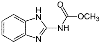 Carbendazim의 분자구조