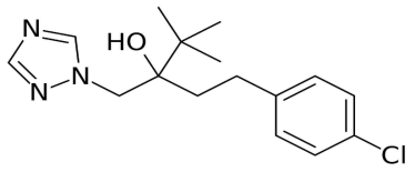 Tebuconaozle의 분자구조