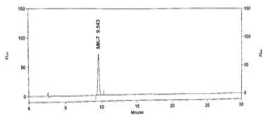 표준용액 중 MK-7 크로마토그램