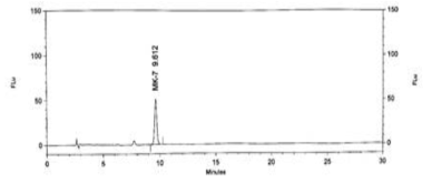 시험용액 중 MK-7 크로마토그램