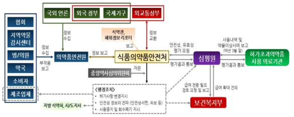 의약품의 허가외 사용 안전성 평가 관리 체계