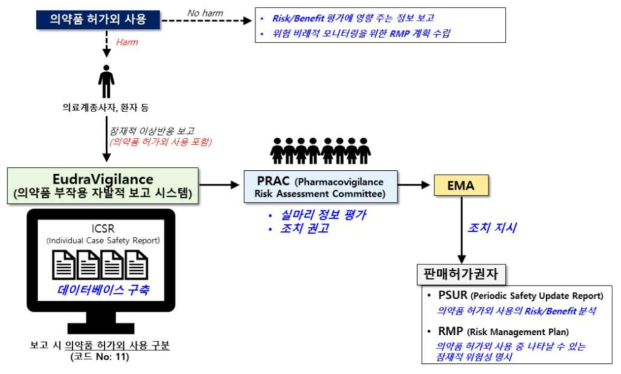 EMA의 의약품 허가외 사용 시 안전성 관리 체계