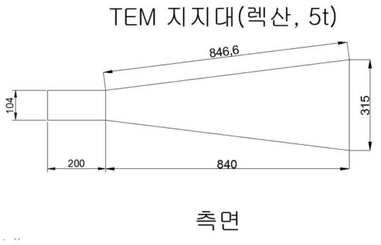 제작도면 (측면 지지용 절연체)