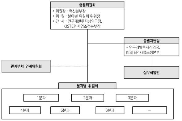 국가연구개발 중장기 투자전략 수립 2단계(‘21.7.~’21.12.)추진체계(안)