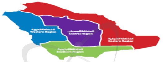 사우디의 지역별 전력공급 시스템