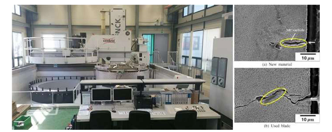한국전력연구원이 보유한 발전부품의 고온 열피로 시험장치