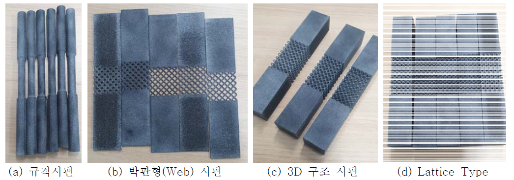 PA12 소재를 이용한 물성 시험 및 Lattice 구조 출력 시험