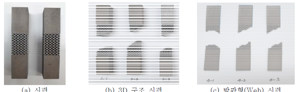 SUS316L 소재적용 격자구조 적층 강도 시험 결과