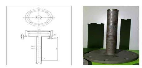 Core Wheel 도면(좌), 제작(우)