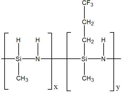 (3,3,3-trifluoropropyl)-polysilazane의 구조식