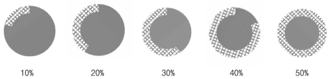 Lattice 비율에 따른 Key hole type 시편 디자인